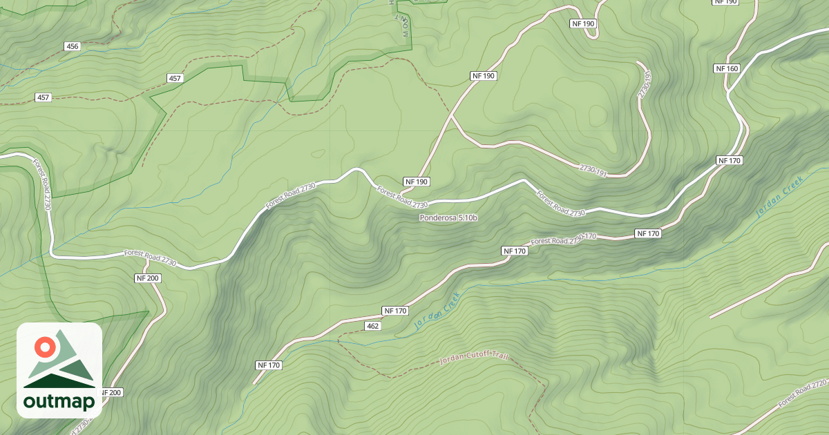 Map of Ponderosa