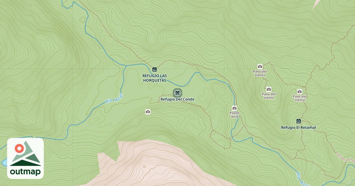 Map of Refugio Del Conde