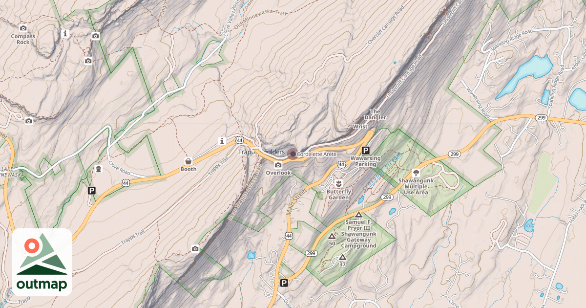 Map of Cordelette Arete