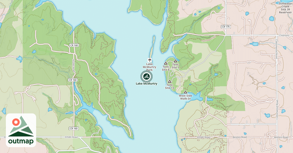 Map of Lake McMurtry