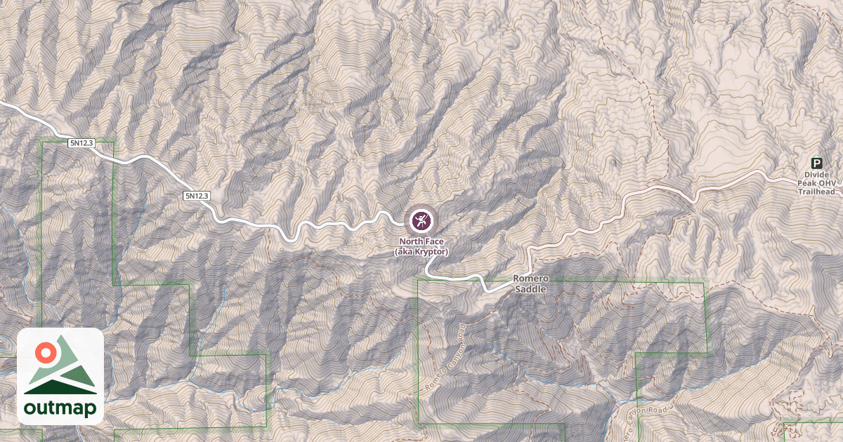 Map of North Face (aka Kryptor)
