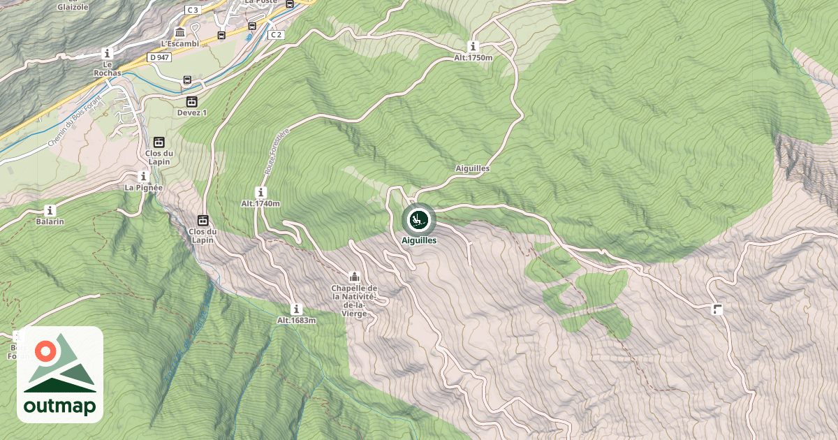Map of Aiguilles