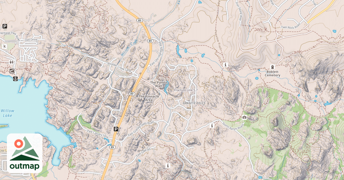 Map of Fracture Line