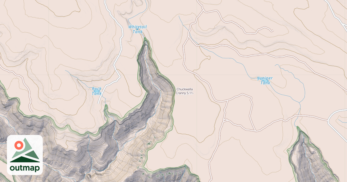 Map of Chuckwalla Cranny