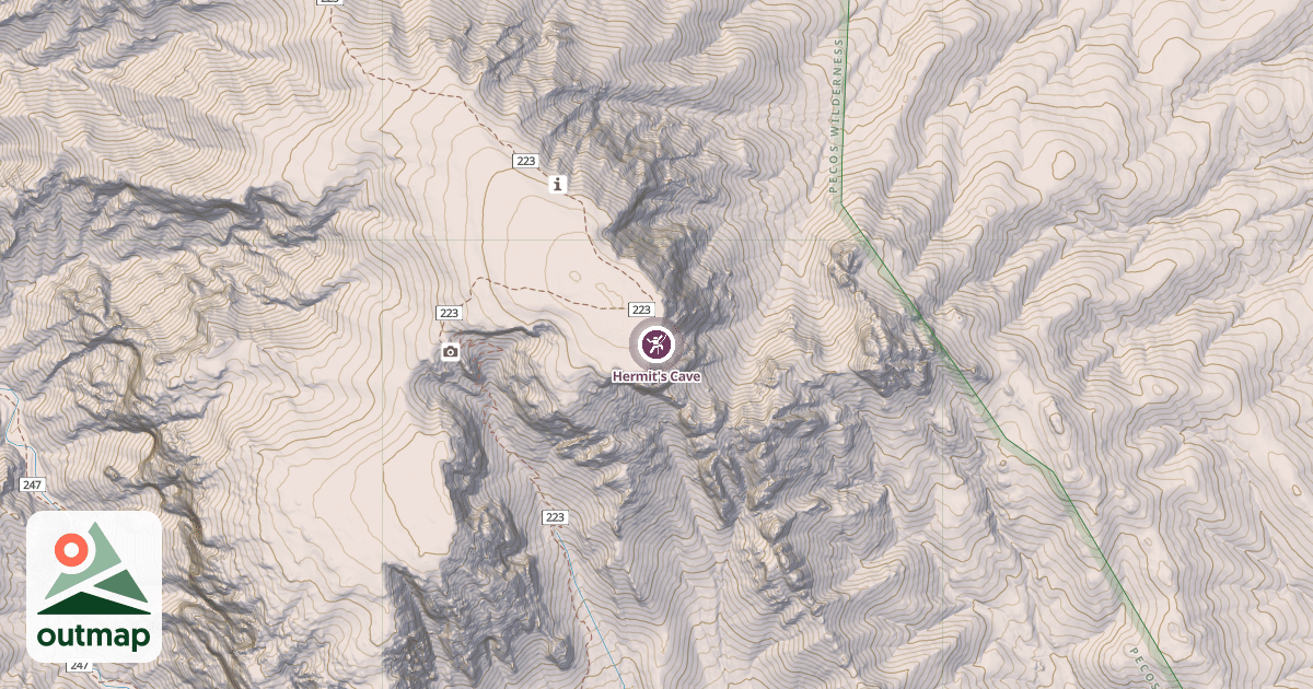 Map of Hermit's Cave