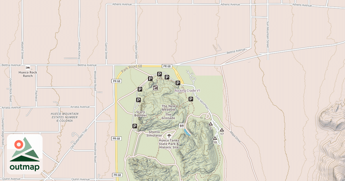 Map of Rocking Cradle