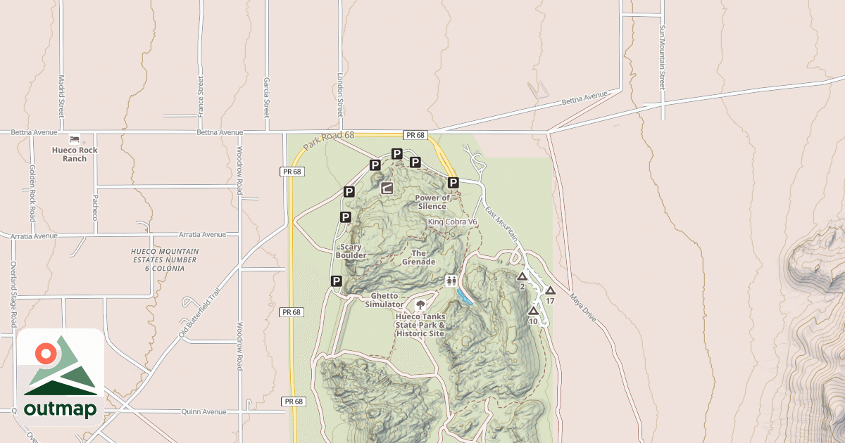 Map of King Cobra