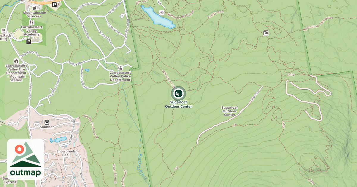 Map of Sugarloaf Outdoor Center