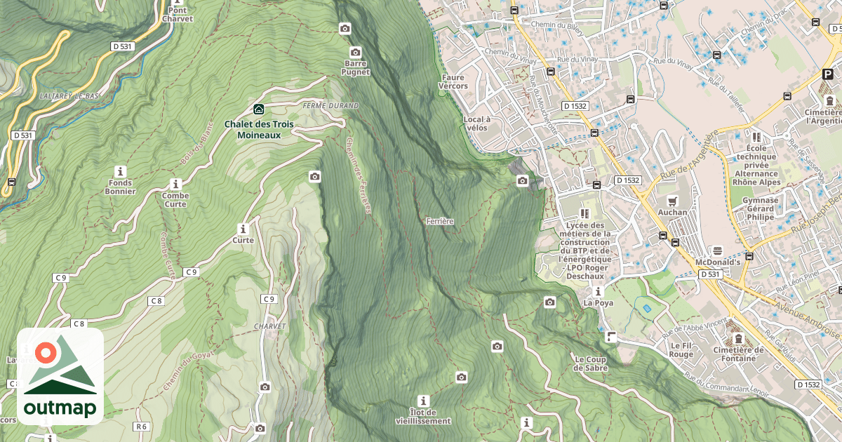 Map of Ferrière