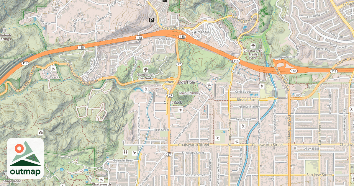 Map of Main Chimney