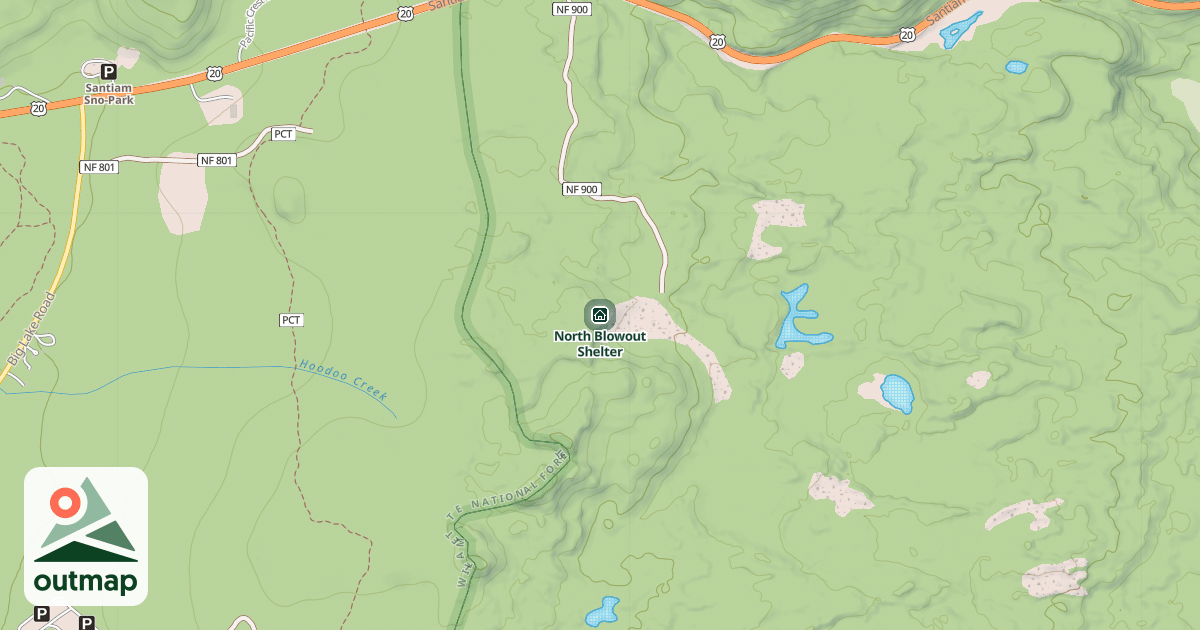 Map of North Blowout Shelter