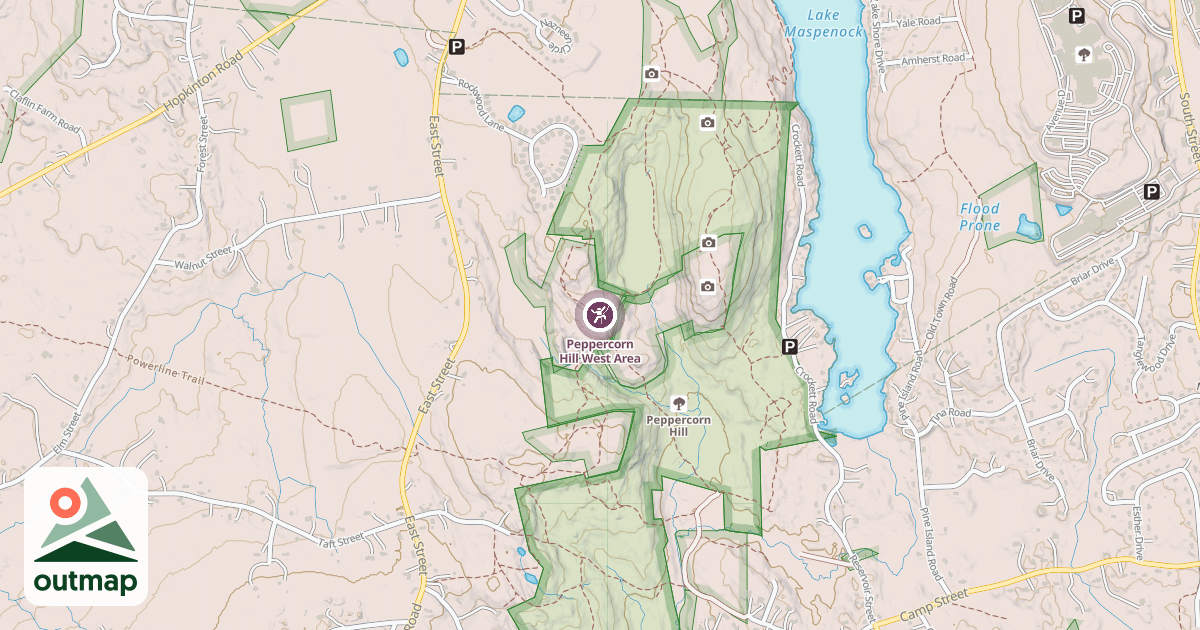 Map of Peppercorn Hill West Area
