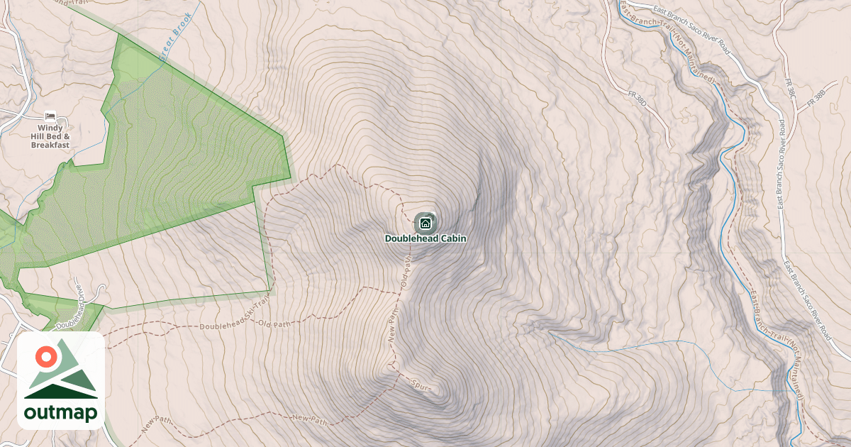 Map of Doublehead Cabin