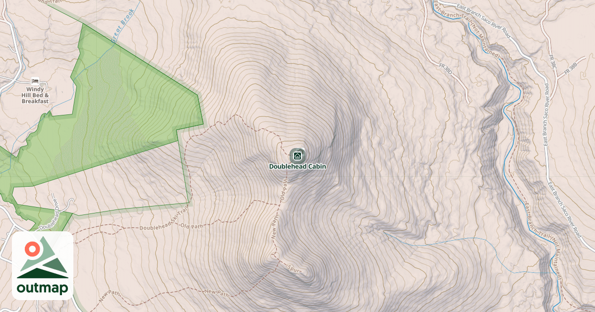 Map of Doublehead Cabin