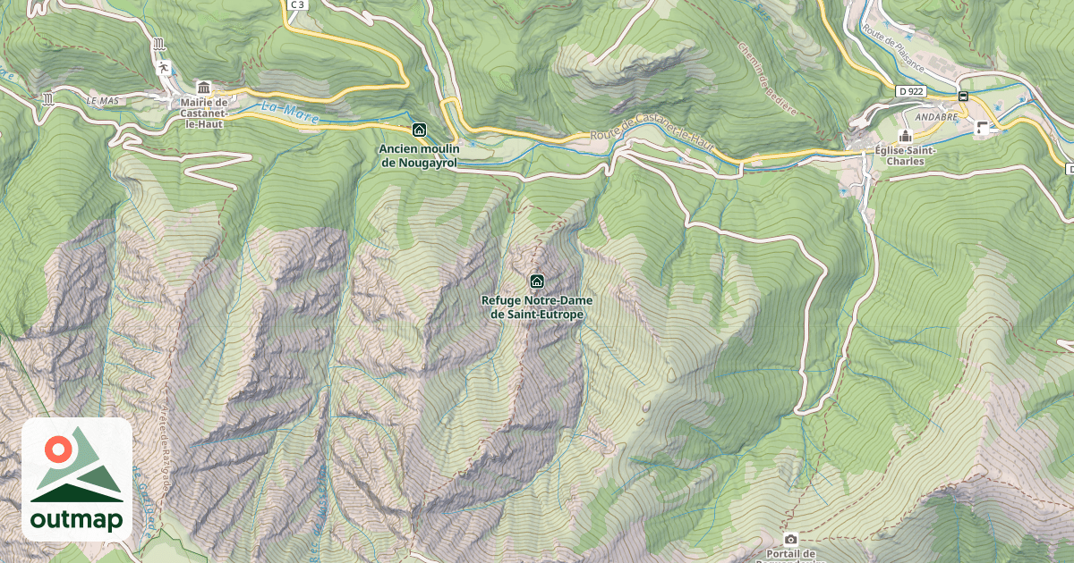 Map of Refuge Notre-Dame de Saint-Eutrope