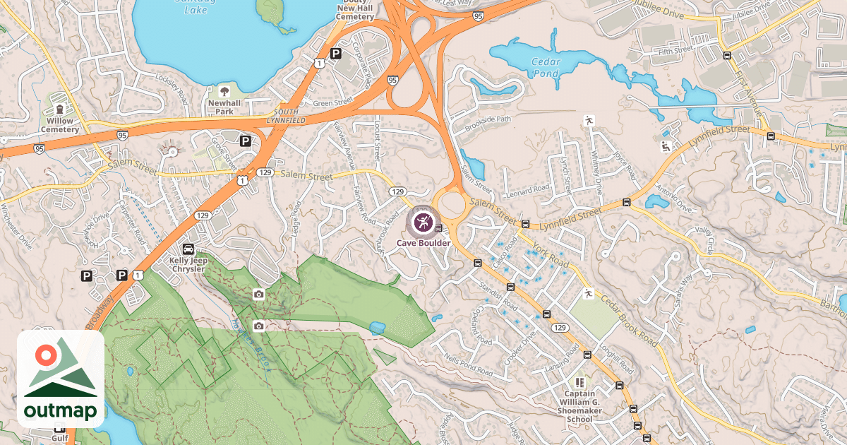Map of Cave Boulder