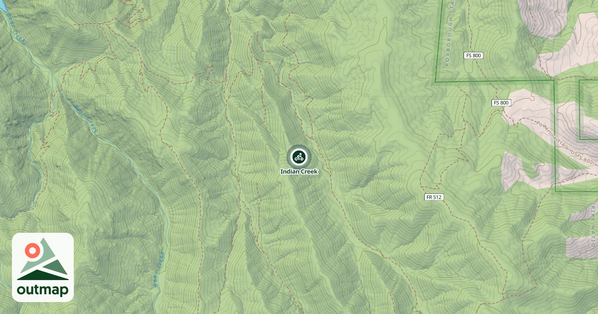 Map of Indian Creek
