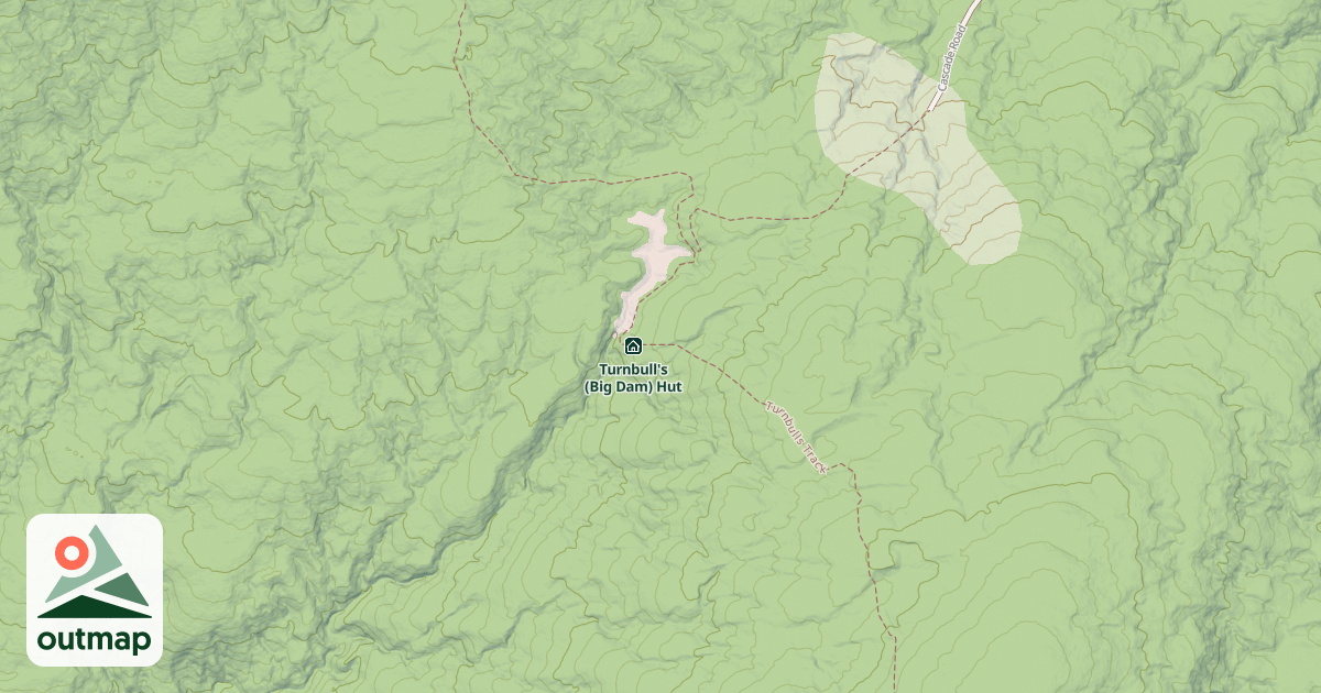 Map of Turnbull's (Big Dam) Hut