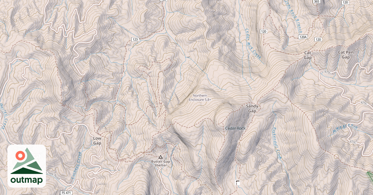Map of Northern Enclosure