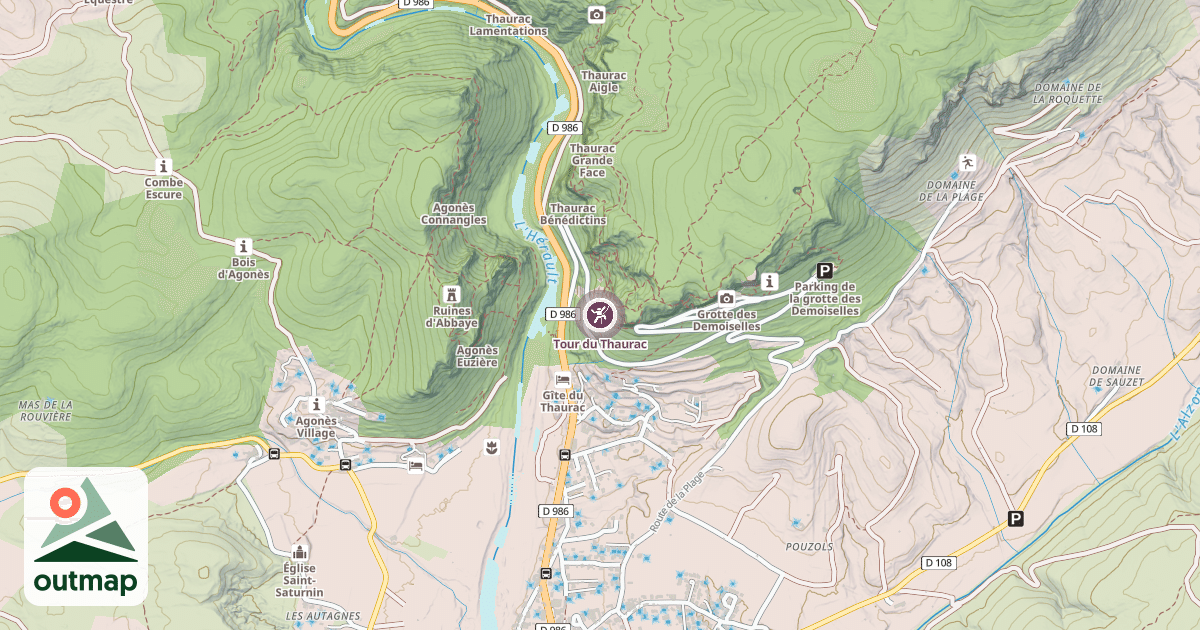Map of Tour du Thaurac