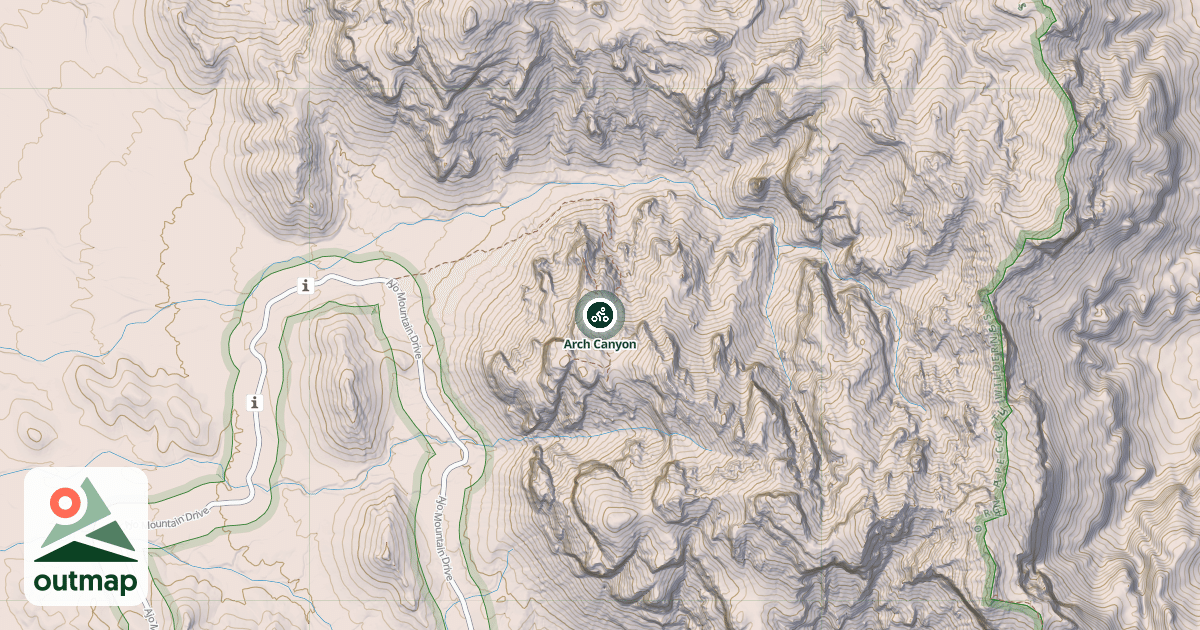 Map of Arch Canyon