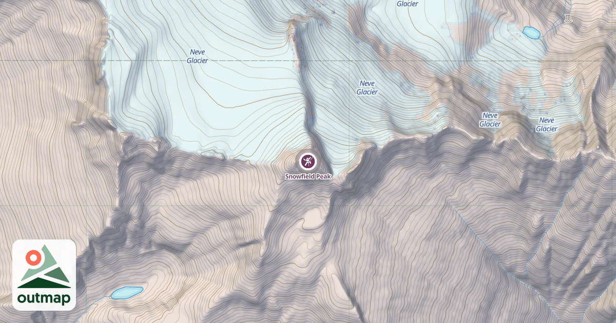 Map of Snowfield Peak