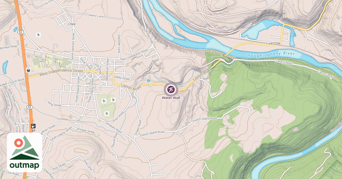 Map of Water Wall