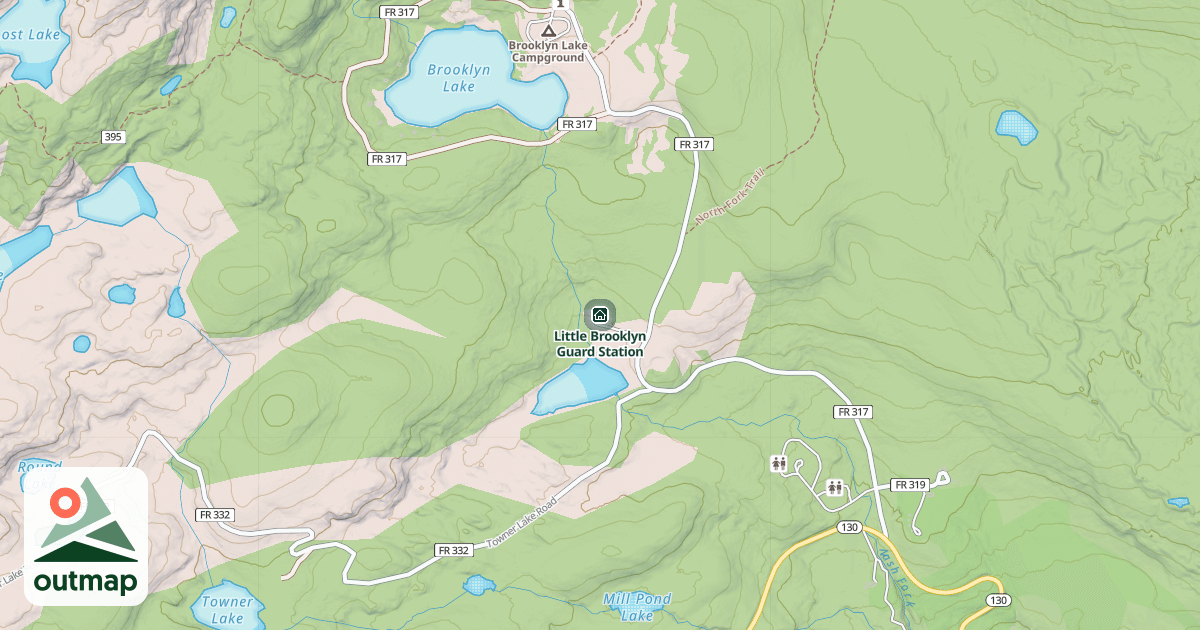 Map of Little Brooklyn Guard Station in Albany