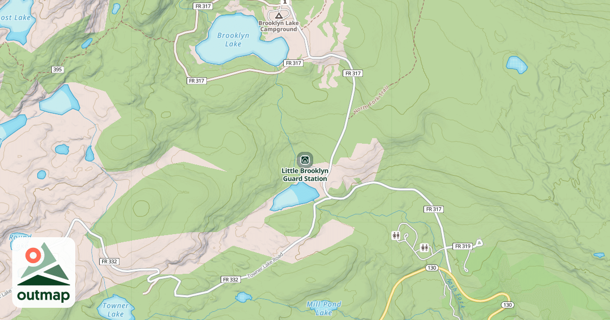Map of Little Brooklyn Guard Station