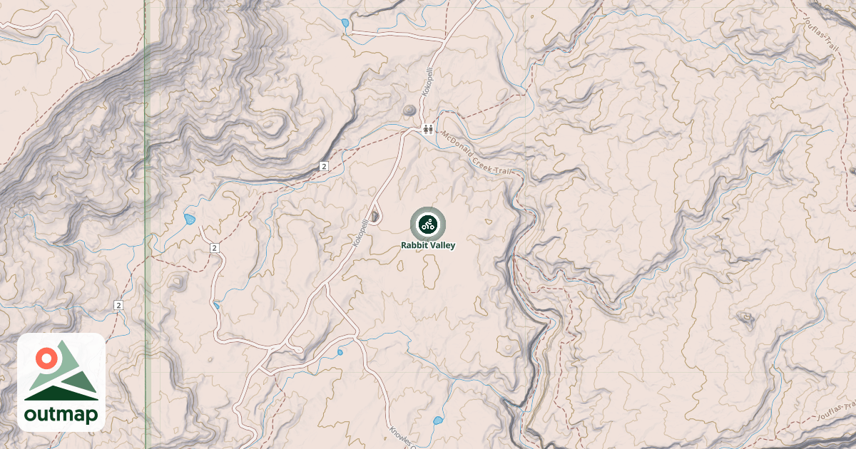 Map of Rabbit Valley