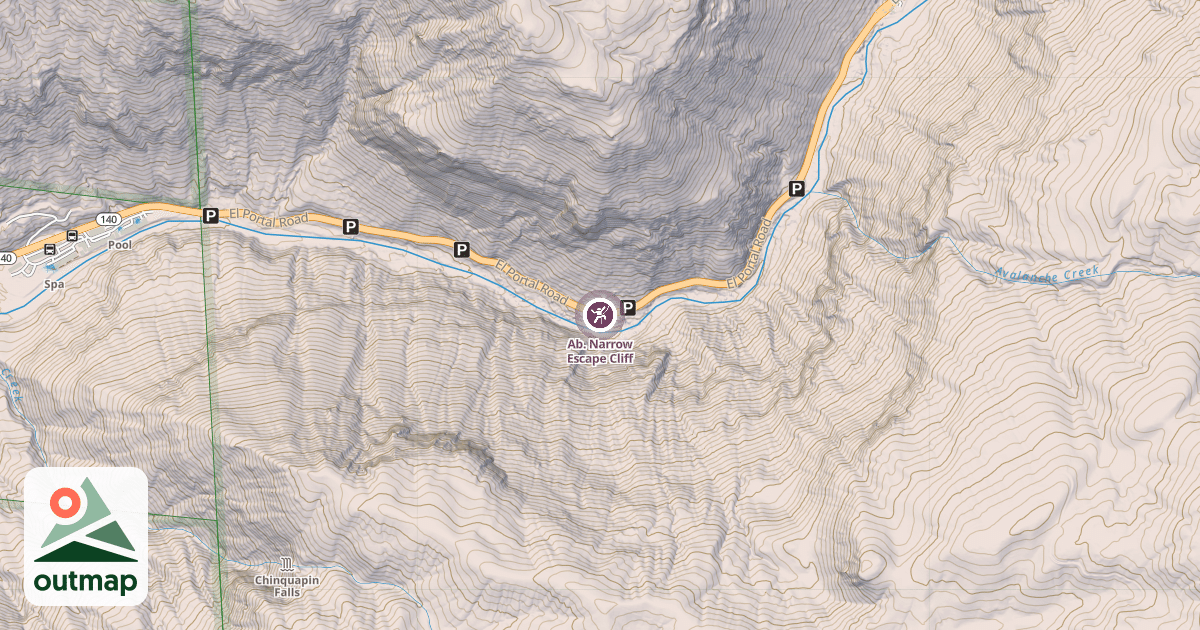 Map of Ab. Narrow Escape Cliff