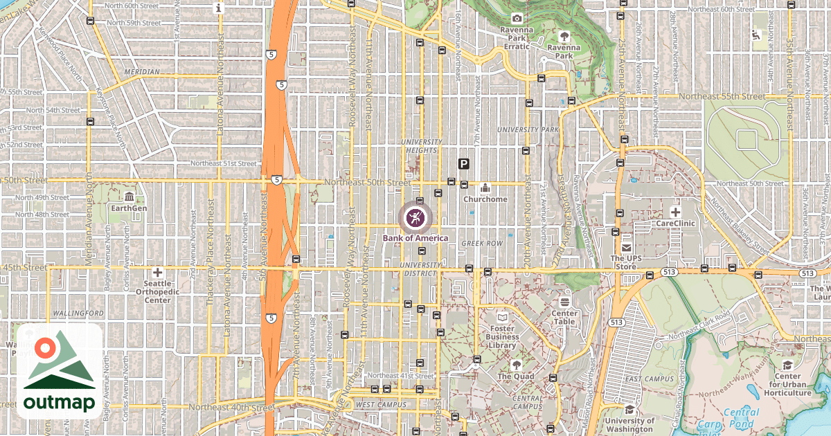 Map of Bank of America
