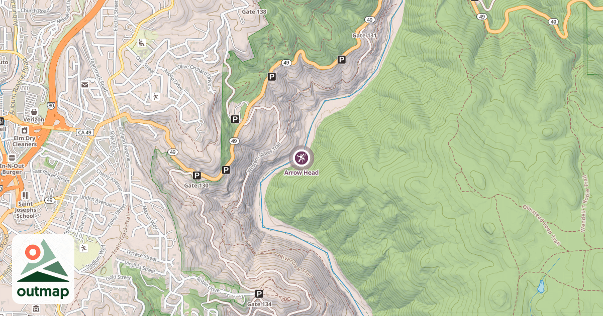 Map of Arrow Head