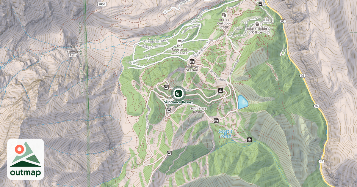 Map of Sundance Resort