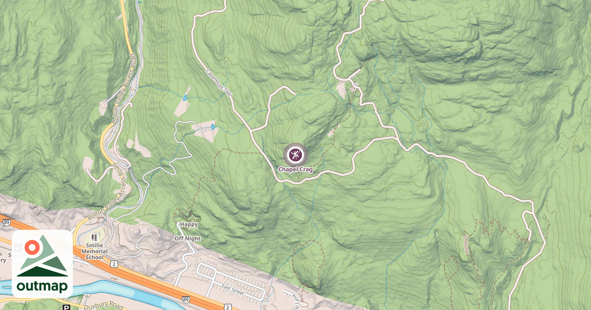 Map of Chapel Crag