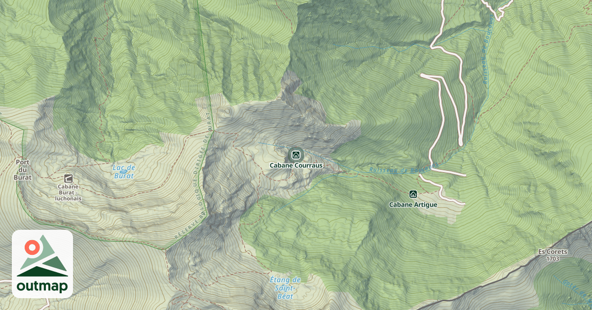 Map of Cabane Courraus