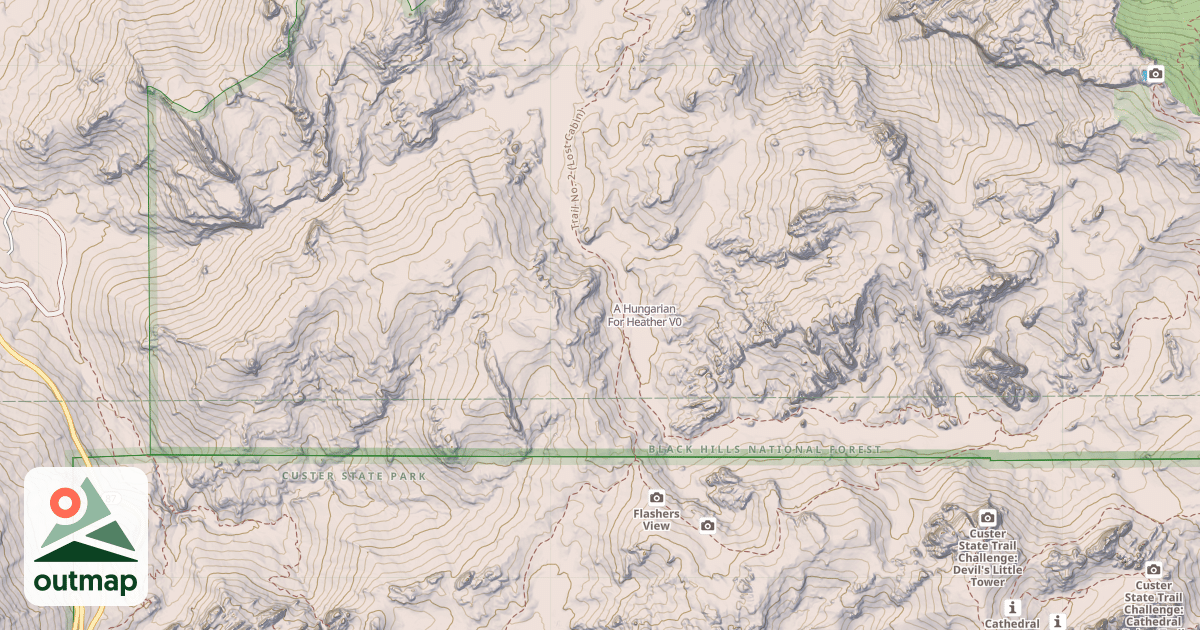 Map of A Hungarian For Heather