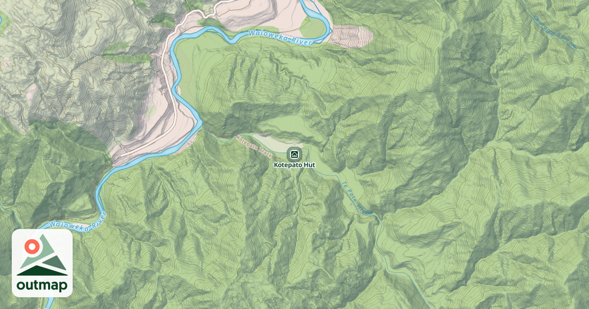 Map of Kotepato Hut