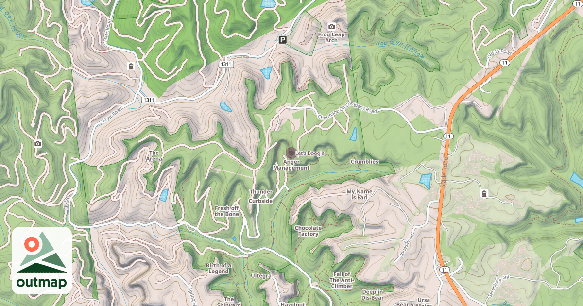 Map of Let's Boogie