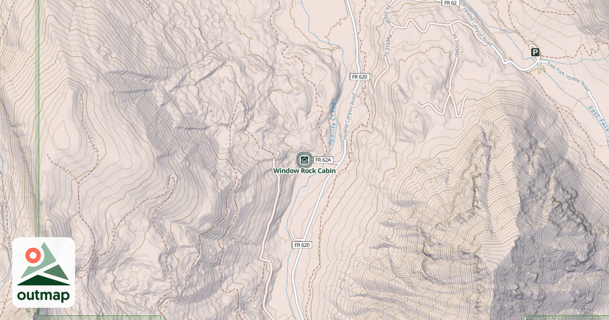 Map of Window Rock Cabin