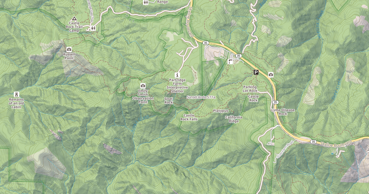 Map preview of Sunset Arete