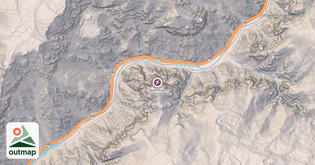Map of North Face