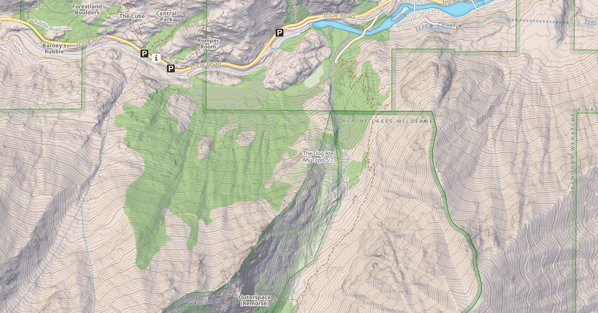 Map preview of The Dog Ate My Topo