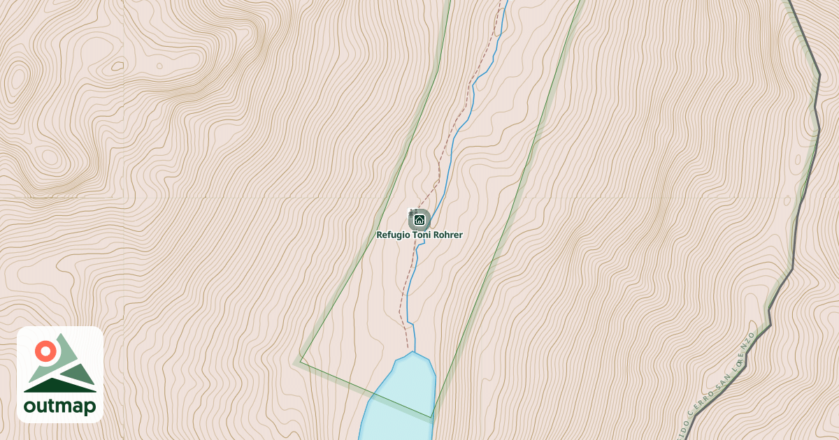 Map of Refugio Toni Rohrer in Geographic area 4rs9