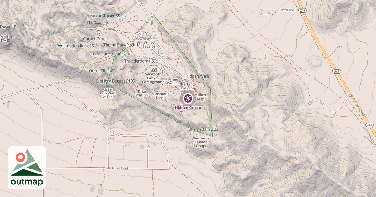 Map of Hidden Grotto
