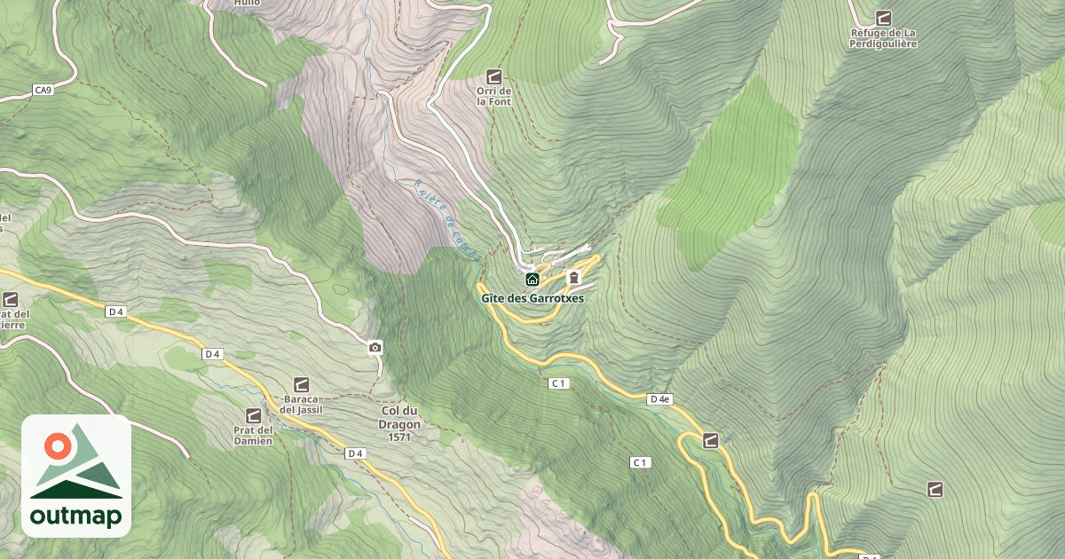 Map of Gîte des Garrotxes