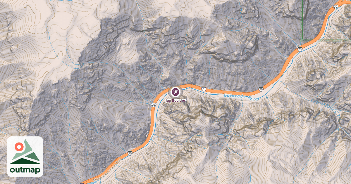 Map of Jug Boulder