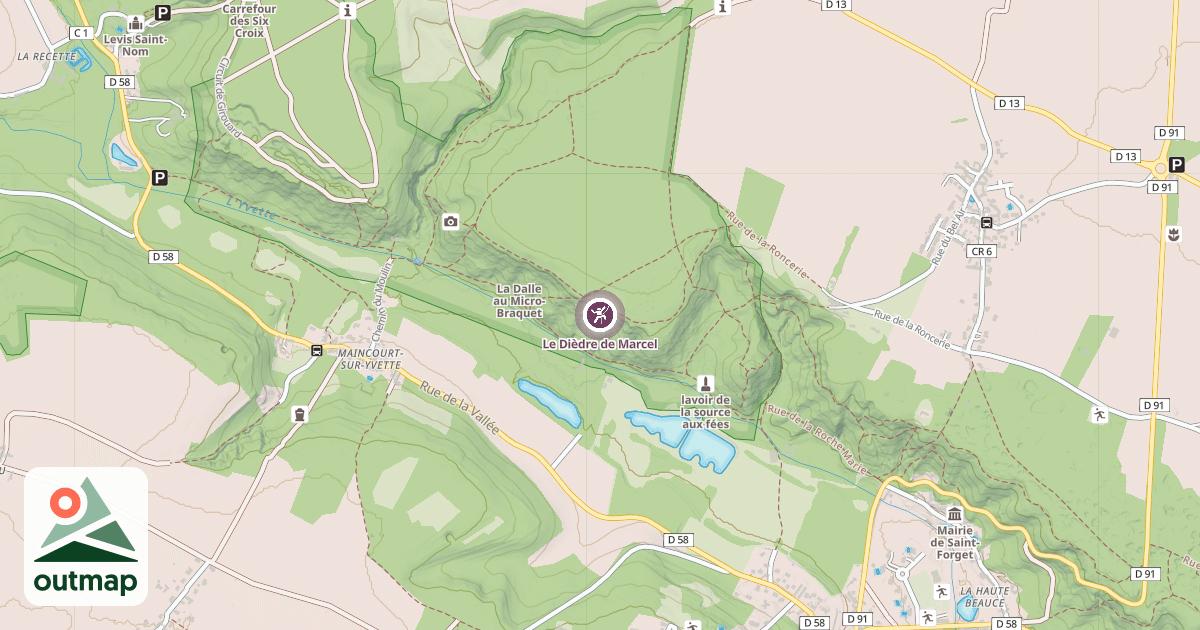 Map of Le Dièdre de Marcel
