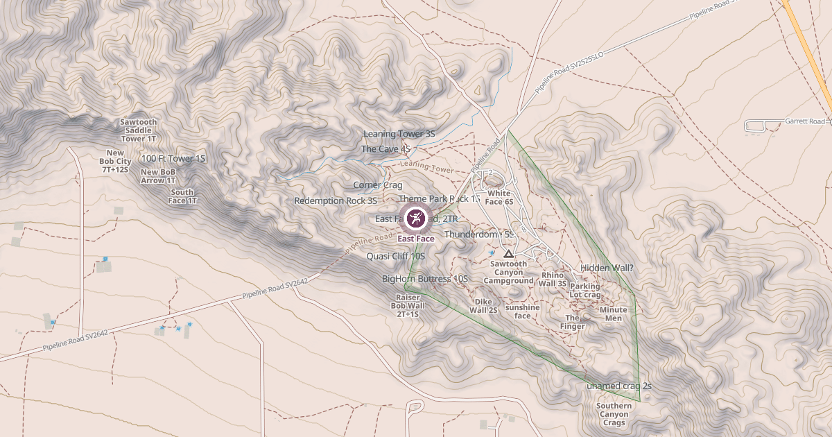 Map preview of East Face