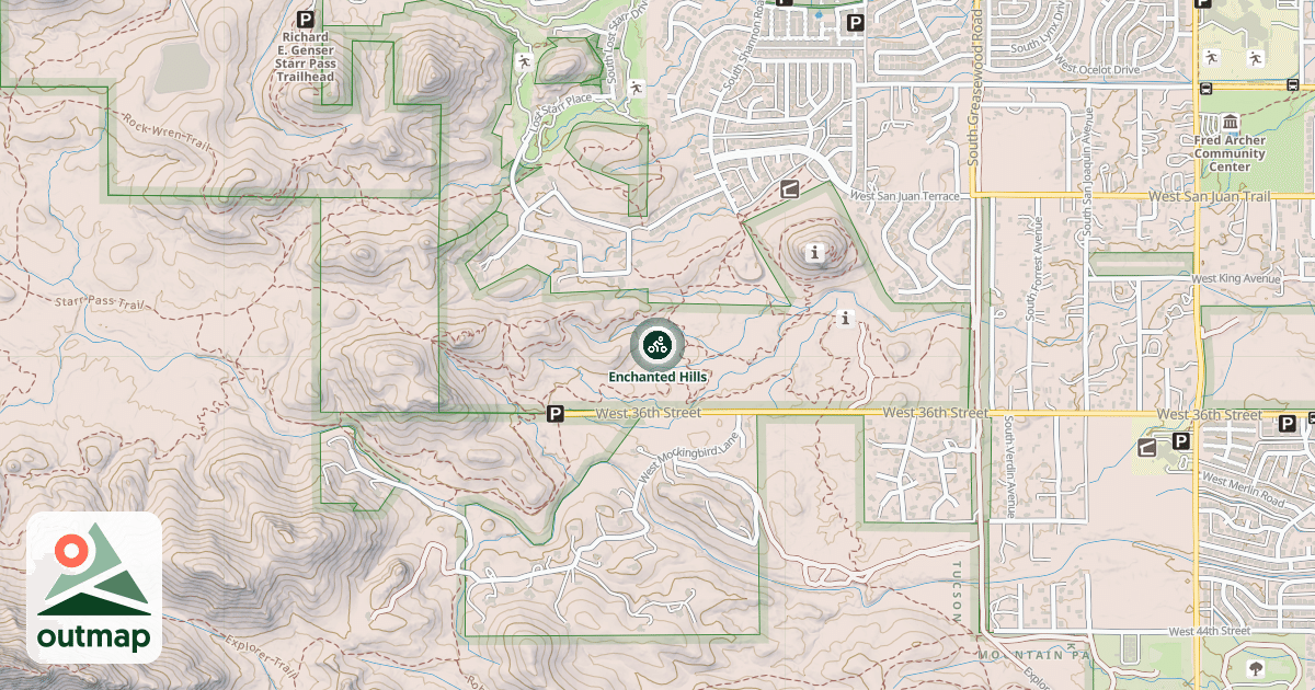 Map of Enchanted Hills